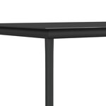 vidaXL Ensemble à manger de jardin 9 Pièces coussins noir rotin et acier