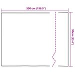 vidaXL Film de fenêtre statique Motif de stores 90 x 500 cm PVC
