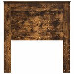 vidaXL Tête de lit avec tête de lit Chêne fumé 80 cm Bois d'ingénierie