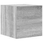 vidaXL Ensemble de meubles TV 3 Pièces Sonoma gris Bois d'ingénierie