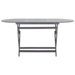 vidaXL Table pliable de jardin 160 x 85 x 75 cm Bois d'acacia massif