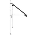 vidaXL Auvent manuel rétractable 350 cm Anthracite