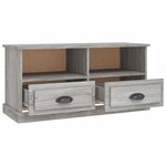 vidaXL Meuble TV sonoma gris 93x35 5x45 cm bois d'ingénierie