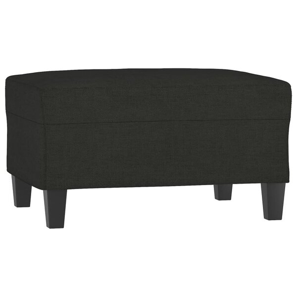 vidaXL Repose-pied Noir 70x55x41 cm Tissu