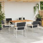 vidaXL Ensemble de salle à manger pour jardin 7 Pièces