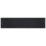 vidaXL Tapis rectangulaire noir 70x300 cm bambou