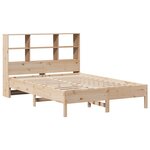 vidaXL Lit bibliothèque sans matelas 140x190 cm bois de pin massif
