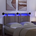 vidaXL Tête de lit suspendue Gris PU antique