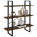 vidaXL Bibliothèque Chêne marron 100x30x105 cm Bois d'ingénierie