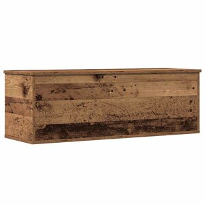 vidaXL Boîte de Rangement avec stockage Bois Ancien 102 x 35 x 35 cm