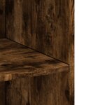 vidaXL Buffet haut chêne fumé 70x41x185 cm bois d'ingénierie