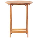 vidaXL Ensemble de bistro 3 Pièces beige tissu et bois massif