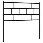 vidaXL Tête de lit métal noir 100 cm