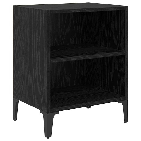 vidaXL Cabinet de chevet Chêne noir 40 x 30 x 50 cm Bois d'ingénierie