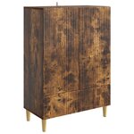 vidaXL Buffet Chêne fumé 66 x 34 5 x 95 cm Bois d'ingénierie
