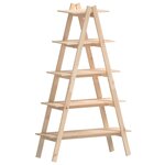 vidaXL Étagère 5 niveaux en forme de A 110x40x180 5 cm bois pin massif