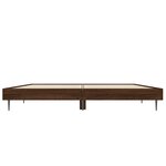vidaXL Cadre de lit chêne marron 120x190 cm bois d'ingénierie