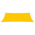 vidaXL Voile d'ombrage 160 g/m² rectangulaire jaune 4x6 m PEHD