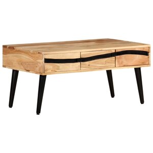 vidaXL Table basse 88x50x42 cm Bois d'acacia solide