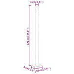 vidaXL Auvent latéral rétractable Rouge 200x1000 cm