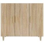 vidaXL Buffet chêne sonoma 90x34x80 cm bois d'ingénierie