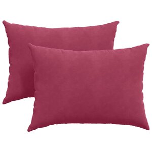 vidaXL Coussins de canapé 2 Pièces Bordeaux 70 x 50 cm