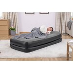 Bestway Lit gonflable floqué avec pompe à air intégrée 191x97x46 cm