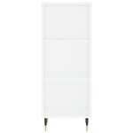 vidaXL Buffet haut Blanc 34 5x34x180 cm Bois d'ingénierie