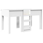 vidaXL Lit Superposé pour Enfants Blanc 90 x 190 cm Bois d'ingénierie