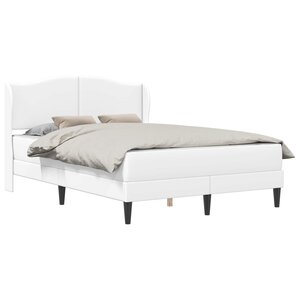 vidaXL Cadre de lit avec tête de lit Blanc 140 x 200 cm Simili cuir