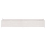 vidaXL Jardinières 2 Pièces Blanc 200x31x31 cm Bois de pin massif