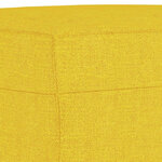 vidaXL Repose-pied Jaune clair 70x55x41 cm Tissu