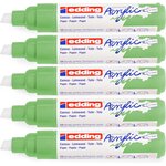 Marqueur acrylique large 5000 vert pastel 5-10 mm x 5 EDDING