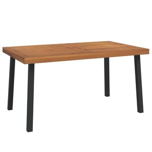 vidaXL Table de jardin 150x90x75 cm Bois d'acacia solide