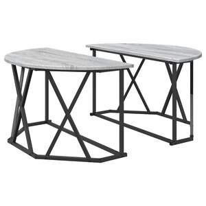 vidaXL Table basse Gris Sonoma 80 x 80 x 42 cm