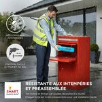 Boîte à colis Extra Large Rouge 2 portes Acier galvanisé SMART PARCEL BOX™