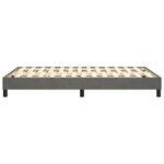 vidaXL Cadre de lit à ressorts gris foncé 120x200 cm velours