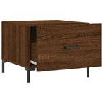vidaXL Tables basses 2 Pièces chêne marron 50x50x40 cm bois d'ingénierie