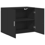 vidaXL Armoire murale noir 80x42 5x64 cm bois d'ingénierie
