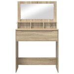 vidaXL Tables de maquillage pour chambre avec tiroir Chêne Sonoma