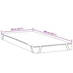 vidaXL Protège-matelas blanc 90x200 cm imperméable