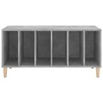 vidaXL Armoire à disques gris béton 100x38x48 cm bois d'ingénierie
