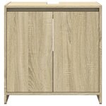 vidaXL Ensemble de meubles de salle de bain 3 Pièces chêne sonoma