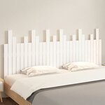 vidaXL Tête de lit murale Blanc 185x3x80 cm Bois massif de pin