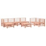 vidaXL Salon de jardin 8 Pièces bois massif douglas