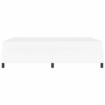 vidaXL Cadre de lit avec matelas Blanc 140 x 190 cm Faux cuir