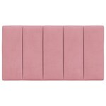 vidaXL Coussin de tête de lit Hanko rose 80 cm velours