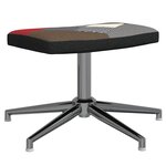 vidaXL Chaise de relaxation avec tabouret Patchwork Tissu