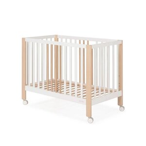 Lit Nayra 120x60 Blanc/Bois