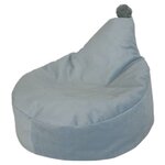 Pouf à pompon menthe